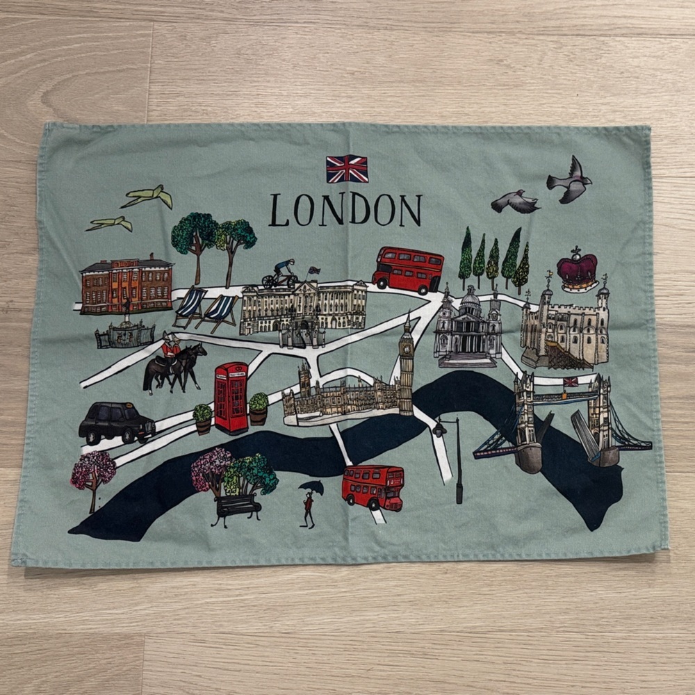 London Landmarks Decorative Tea Towel